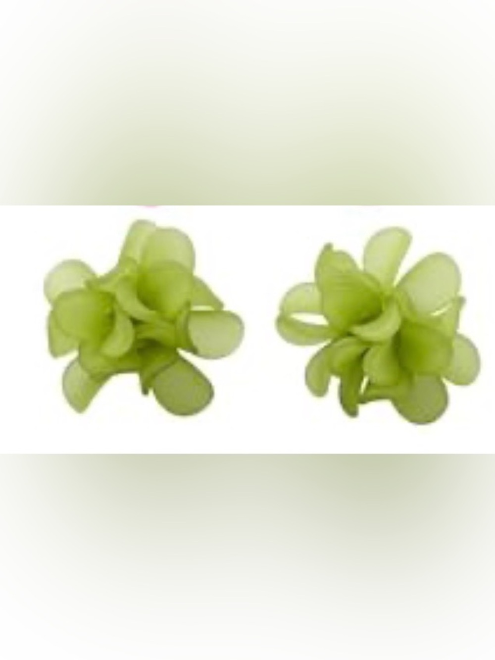 Acrylic Flower Petal Earrings